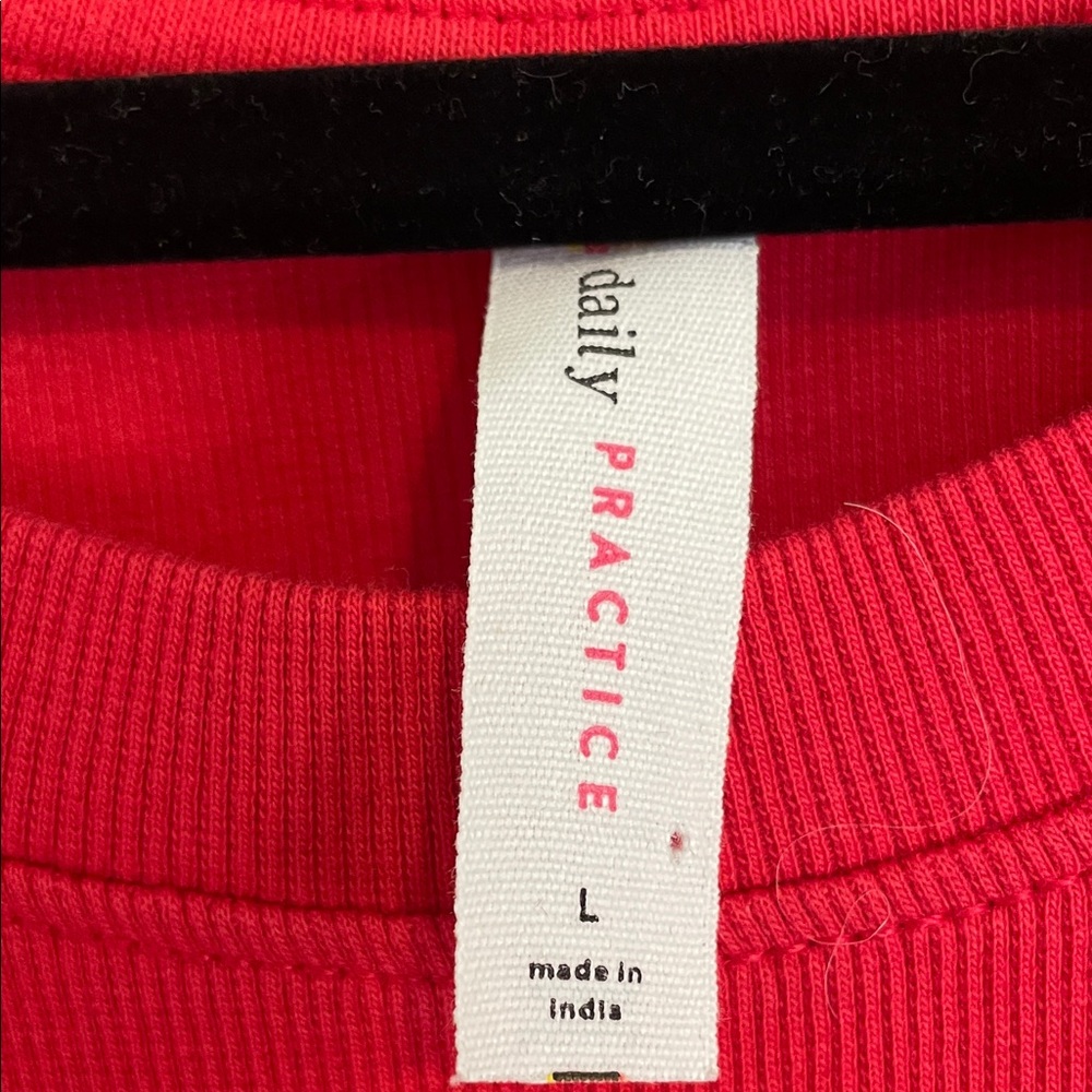 Daily Practice Anthropologie Red Casual Drawstring Dress Great for Valentine’s! - Picture 5 of 6